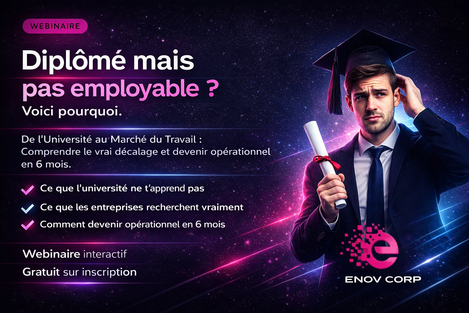 WEBINAIRE Diplômé mais pas employable ?